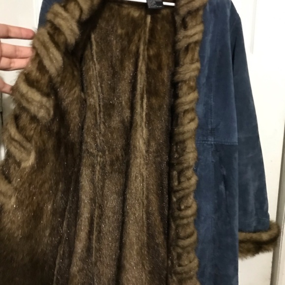 Vintage Dennis Basso Suede Leather coat - Picture 4 of 4